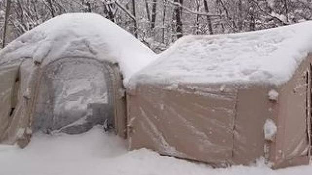 雪天露营 #露营报告 #雪地露营报告