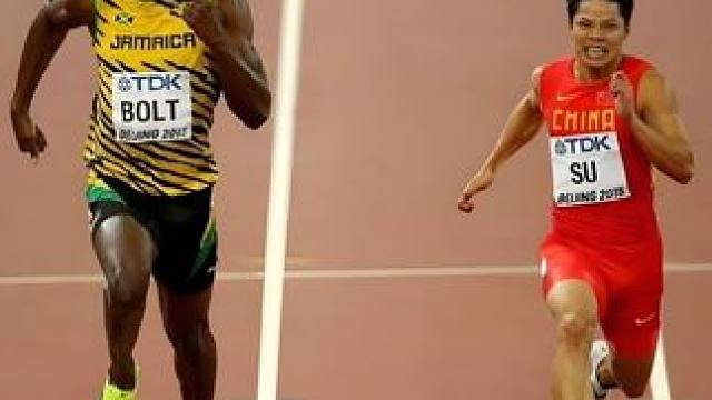 苏炳添和博尔特的5次交手！以凡人之躯，追逐极限，赢得了神的尊重 #田径 #苏炳添 #博尔特