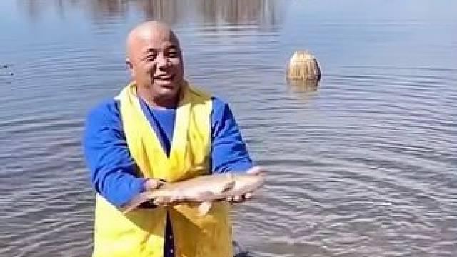 #户外捕鱼 #好大一条鱼