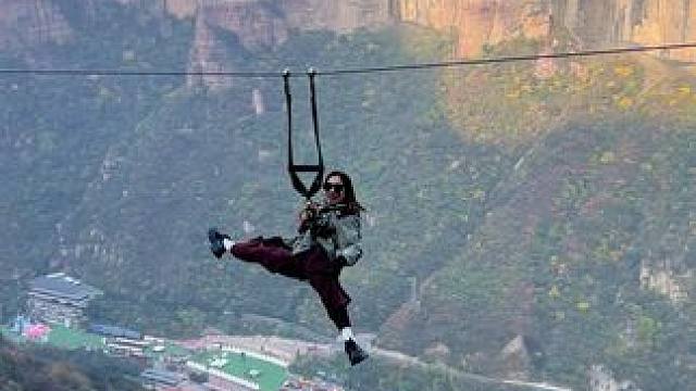 别困在爱里  天高任鸟飞#玩的就是心跳 #宝泉崖天下