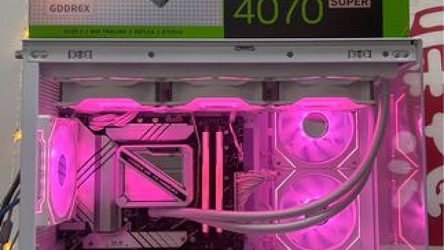 I7 14700KF➕4070S一万多预算 白色海景房 #diy电脑 上海买电脑，DIY电脑，实体店