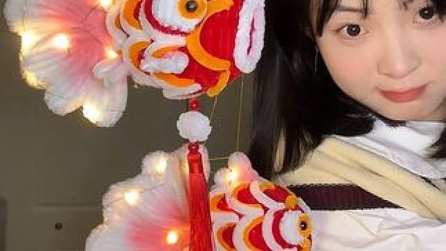 新年锦鲤灯我先拥有啦，教程来喽，快学啦#手工diy #新年礼物 #扭扭棒