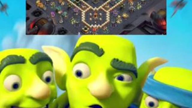 17本轲南流超弓配兵打法 #部落冲突 #飞艇超弓