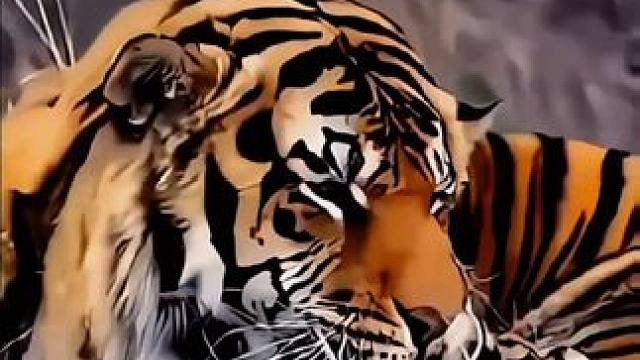 难道一见的虎爸带虎娃  这一幕看的好温馨