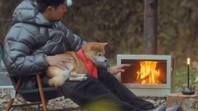 冬日撸狗烤火 #露营报告