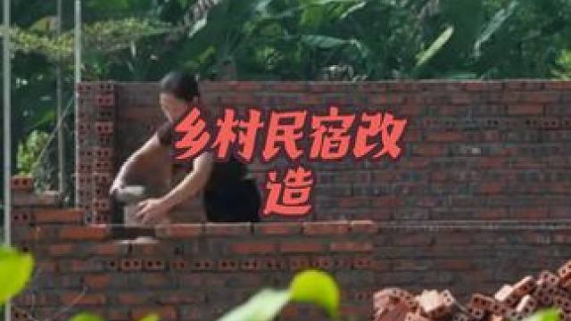 #荒野建造 #农村生活 #木屋建造 #美女