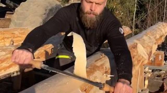 木质凉亭的施工工艺。 #施工工艺 #能工巧匠 #匠心制作 #木屋建造 #木结构