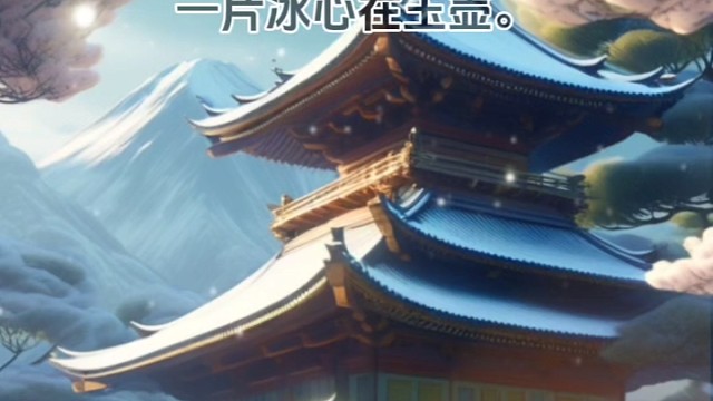 《芙蓉楼送辛渐》唐·王昌龄#诗词鉴赏 #诗词 #诗词名句赏析 #诗词美文