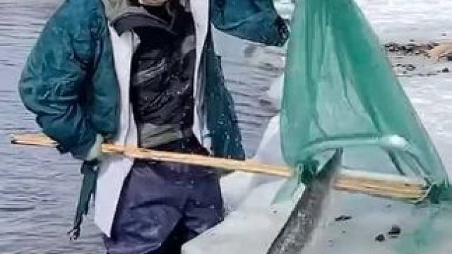 #户外捕鱼 #好大一条鱼