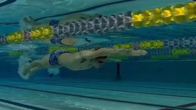 蝶泳身体的起伏动作，看看你的对了吗？ 通过蝶泳或蛙泳，为了高效前进而使用“起伏”
正在教授“手臂动作