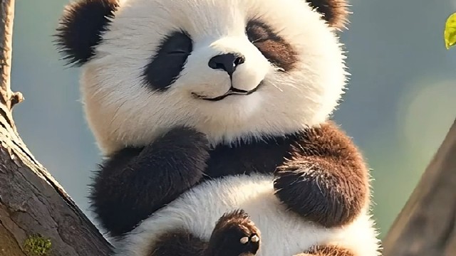 可爱的熊猫，不点个赞再走吗