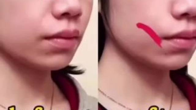 有法令纹显老10岁，这个动作可以很好的紧致下颌线，改善嘴突，帮你瘦脸，消除法令纹#面部提升 #告别双