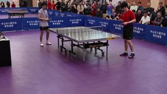 赛点的暂停，此时需要的不是战术而是勇气！ #乒乓球 #不会摆短的润东
