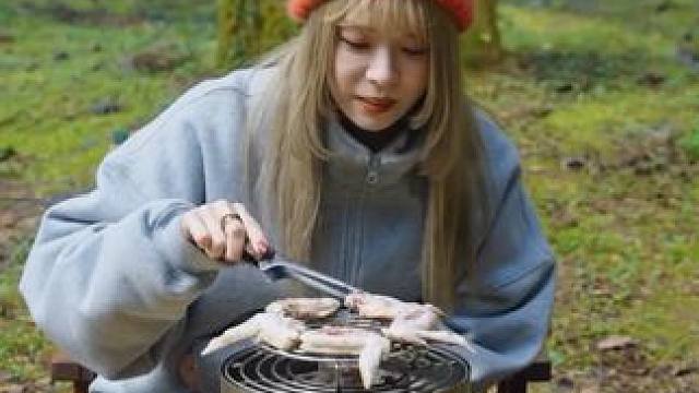 露营烤鸡翅 #生活的烟火气息 #露营报告