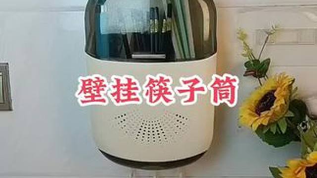 #壁挂筷子筒 #免打孔筷子筒沥水置物架 #筷子筒 #非常方便实用 #厨房好物