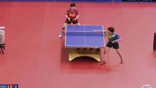 2024乒超联赛，王楚钦3:0松岛辉空，大头开局8:0，发球抢攻快到对手反应不过来