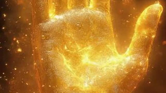 尝试与金手击掌✋ #创作灵感 #见者好运 #接福接财接好运 #愿所求皆所愿