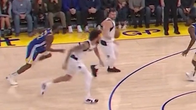 独行侠143-133勇士，东契奇砍下大号3双，45 11 13