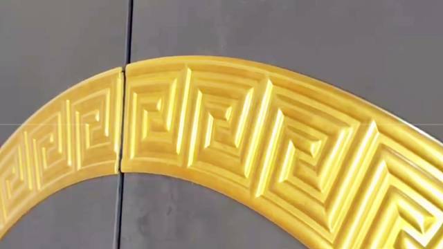 中式回纹铜门，开启福瑞之境#中宝天一铜门#铜门#苏州#别墅门#偏轴门