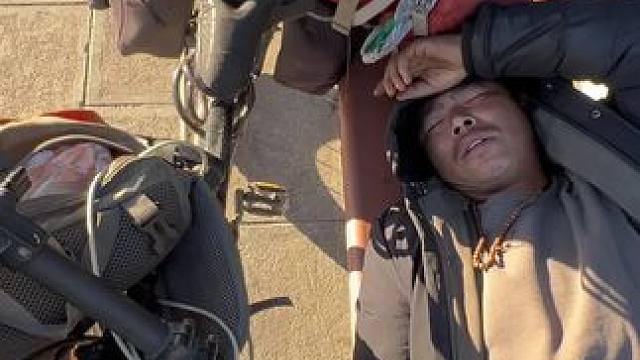 被干躺平了，浑身没力气总是流鼻涕， #我的骑行日常 #真实户外 #徒步 #旅行 #刘不韦