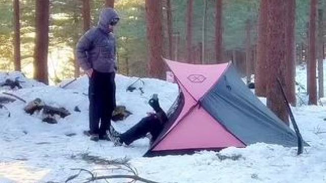 雪地露营 #露营报告