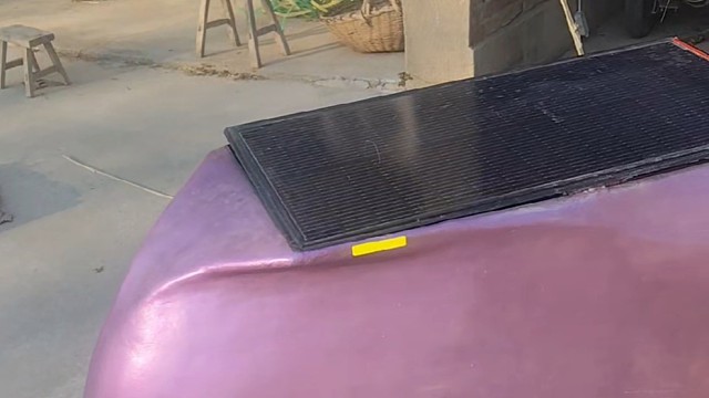 太阳能壳躺自行车路试