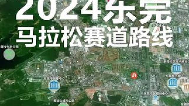 2024莞马赛道路线抢先看，助你莞马轻松取得好成绩，顺利PB #东莞马拉松 #莞马 #马拉松