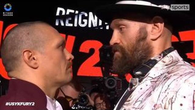 乌西克、泰森-富里最后一次面对面！12月22日打响二番战！ #拳击 #格斗 #搏击 #职业拳击