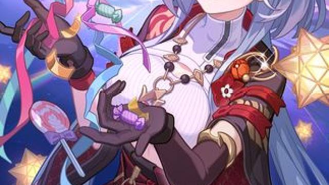 ★格蕾修，生日快乐！★ 「这些星星灯很漂亮吧？是小薇塔们送我的礼物哦。他们说，把星星灯敲开还会有惊喜