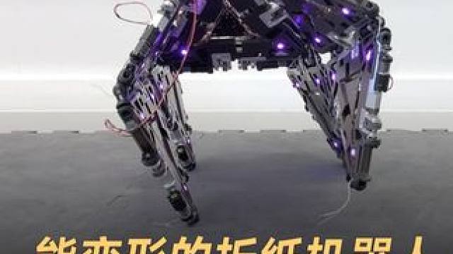 能变形的折纸机器人，2D、3D形态随意切换 #折纸机器人  #机器人  #人工智能  #科技  #科