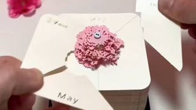 独特的创意，人见人爱的手撕日历！ #手撕日历 #圣诞节礼物 #礼物