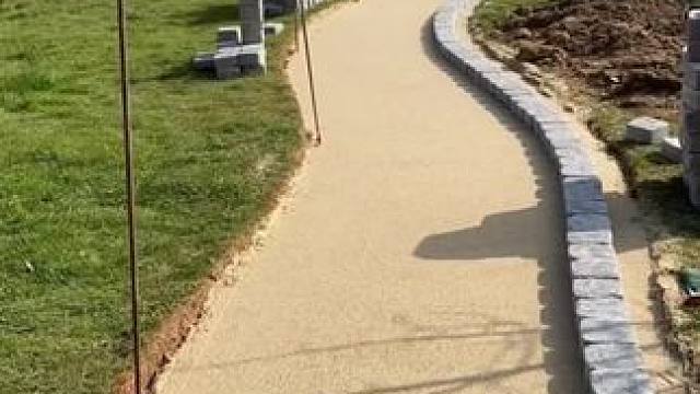 庭院设计铺设技艺。 #施工工艺 #美丽庭院 #庭院设计 #小院改造