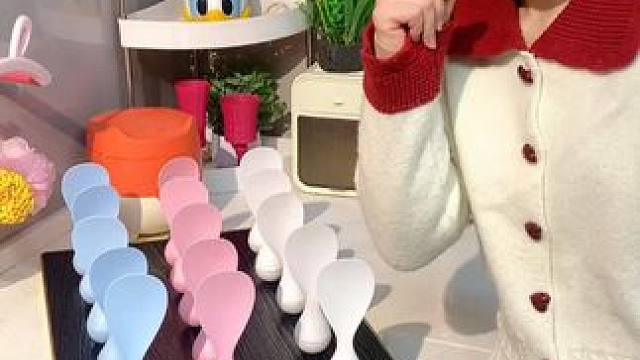 不倒翁米饭勺 这个不倒翁米饭勺简直太方便了，怎么仍都不会倒，每天都要吃米的赶紧试试#方便又实用  #