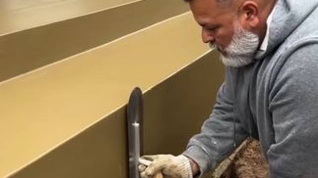 北美地区混凝土施工，（水洗技法工艺）。 #施工工艺 #混凝土地面 #水洗技法 #庭院设计施工 #工艺