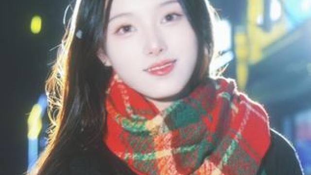 2024圣诞这样拍 #雪 #氛围感 #甜妹 #圣诞节 #去有雪的地方