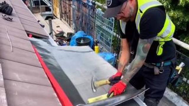 英国房屋屋顶施工防水。 #施工工艺 #工艺制作 #屋顶施工