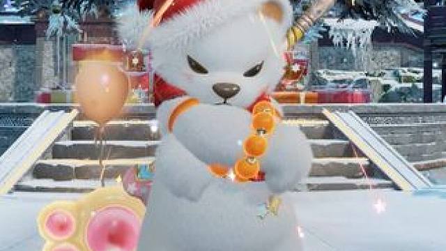 想你的雪终于飘到了蓬莱岛！快来和可爱白熊与甜心胡桃一起跳舞吧！#永劫手游DJ一下 #永劫无间手游 #