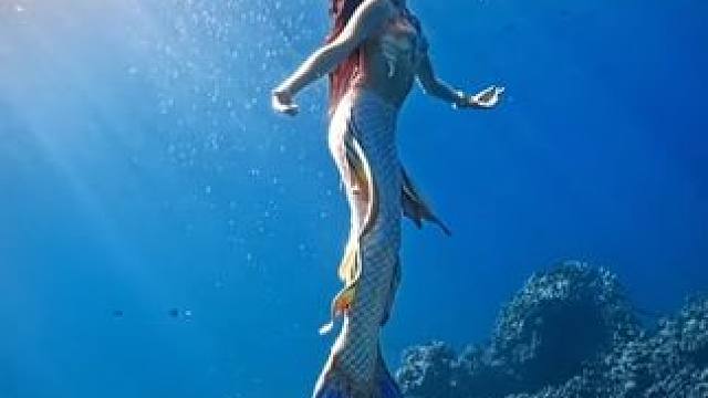 漂亮的美人鱼‍♀️ #国外视频分享 #水下摄影 #美人鱼