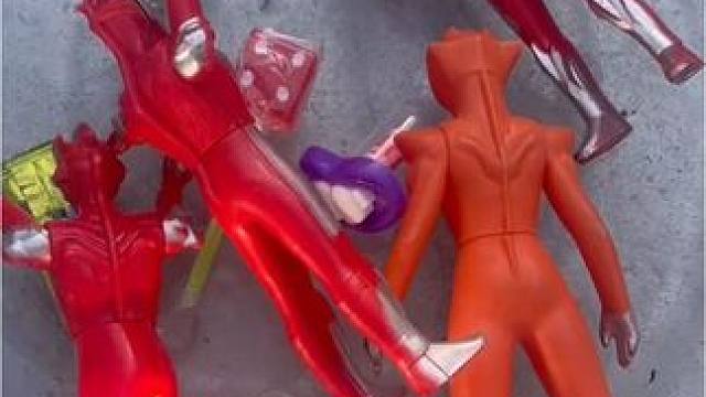 哥斯拉怪兽想骗奥特曼上当结果自己被困在冰块下面了#奥特曼玩具 #玩具 #儿童乐趣