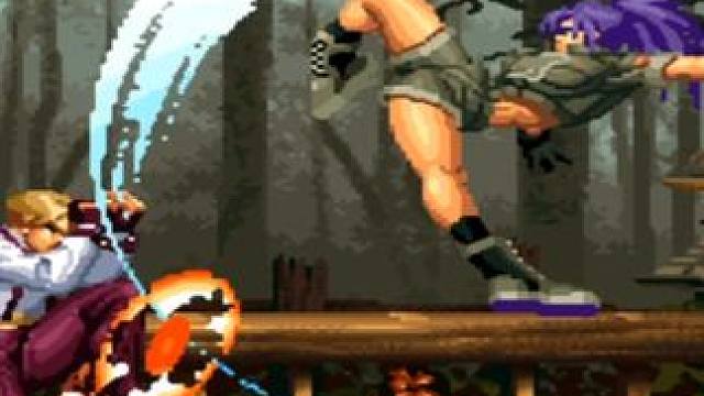 拳皇98C：灯神投技大招连锤压制太猛，丽安娜：接V字斩超必杀 #拳皇97 #童年游戏 #格斗游戏 #