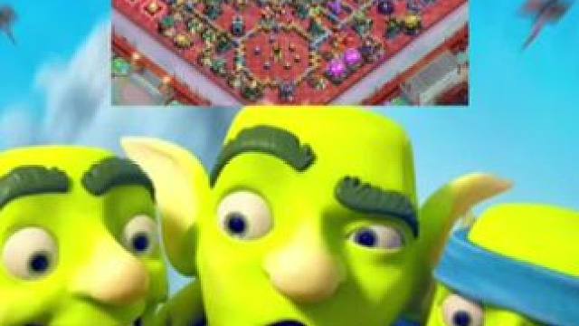 五岛双狂网红阵 #部落冲突 #飞艇超弓