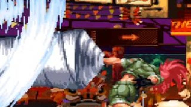 拳皇97：2020丽安娜巨人压杀大招连砸，BOSS开阳光普照 #拳皇97 #格斗游戏 #童年游戏 #