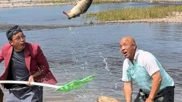#户外捕鱼 #好大一条鱼