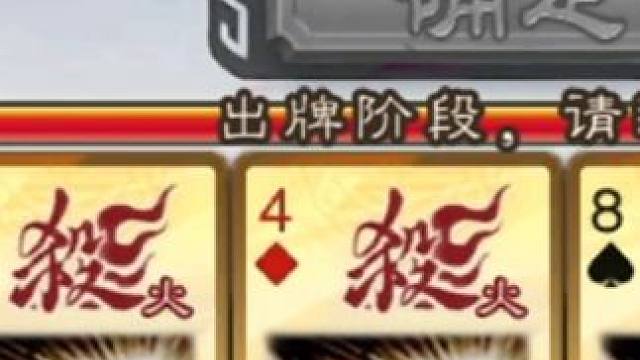 坏消息：对面上藤甲了
好消息：来了两张火杀