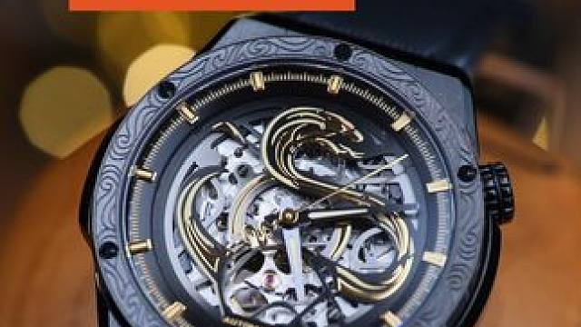 我愿称之为蛇年最帅机械表！#雷诺双子星手表  #双子星新年限定  #国产镂空机械表   #男生礼物