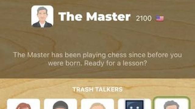 继深蓝之后，再挑战一下名叫“大师”的Boss吧 “垃帮圾派”活动最终Boss名字就叫“大师”#国际象