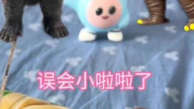 给蛋仔留的薯片被怪兽偷吃了#儿童玩具 #小盆友玩具 #儿童乐趣