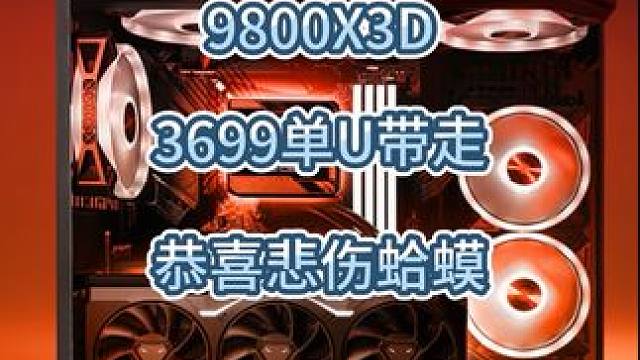 9800X3D单U3699 新年回馈新老粉丝，进粉群每天都抽奖#AMD #9800X3D  #CPU