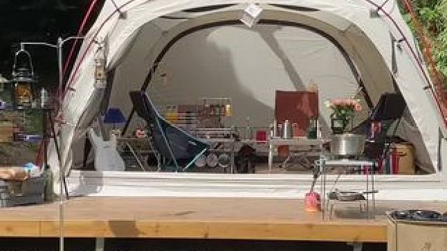 山野自然，帐篷为伴。#户外生活 #享受自由 #放空自己享受安静 #一起露营吧 #一个人沉浸式露营