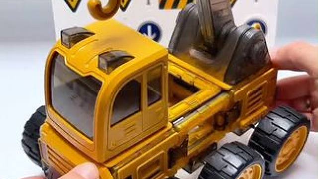 磁力工程车 工程车和磁力片搭配绝啦，满目一大桶#太划算了  #性价比  #挖土机  #工程车玩具